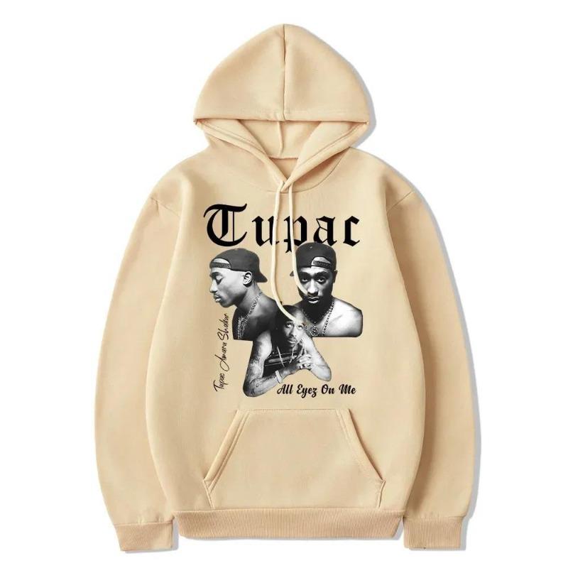 Худи с Тупаком 2pac для женщин Одежда Свитшот Женские Худи Модные Графические Свитшоты с Принтом Букв Свободные Повседневные