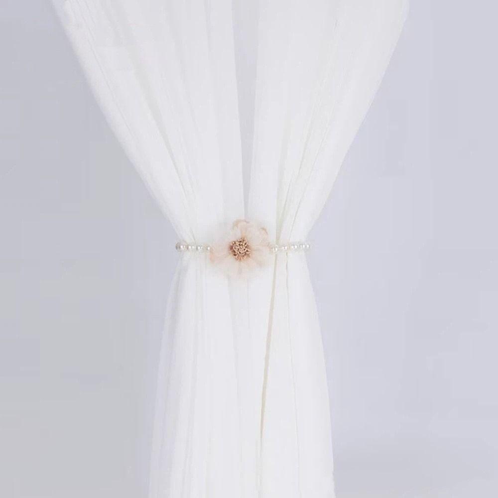 Flower Curtain Tiebacks Handmade Window Ties Creative Curtain Buckle For Home Office Decorative