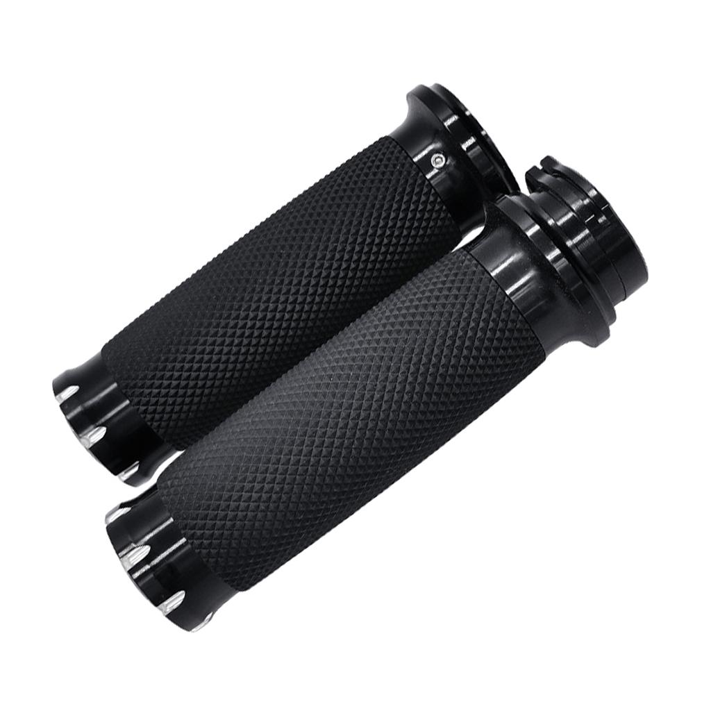 Retro Motorcycle Handlebar Grips Aluminum Alloy Hand Grips Lightweight for XL883 1200 Enhances Your Bike Vintage Charms