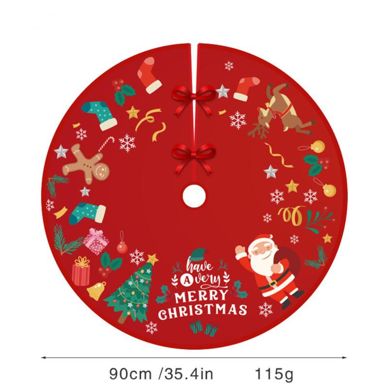 Большая круглая модная юбка для елки для рождественских украшений и праздничных декораций