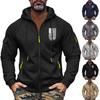 Мужская толстовка с капюшоном на молнии, карманный кардиган, мужская спортивная повседневная толстовка большого размера