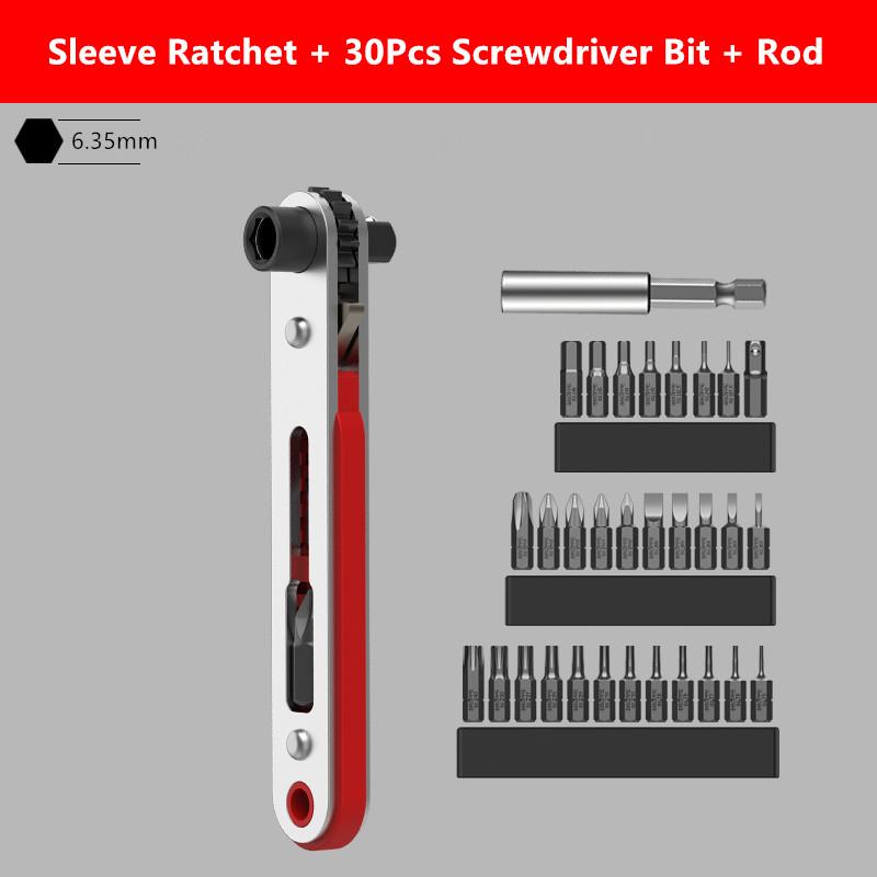 BROPPE Набор магнитных двусторонних отверток с храповым механизмом, прямоугольный 1/4 дюйма, шестигранный хвостовик, поворотная головка с трещоткой для узкого пространства, сделай сам