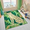 Ковер для гостиной Тигр Животное Украсить Спальню Прикроватный коврик Мягкий Складной Машинная стирка Зона отдыха Нескользящий коврик Alfombra