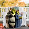 Shrek Theme Printed Blanket - Perfect for Couch, Bed, Travel & Outdoor Use | Machine Washable, Cozy & Durable.
