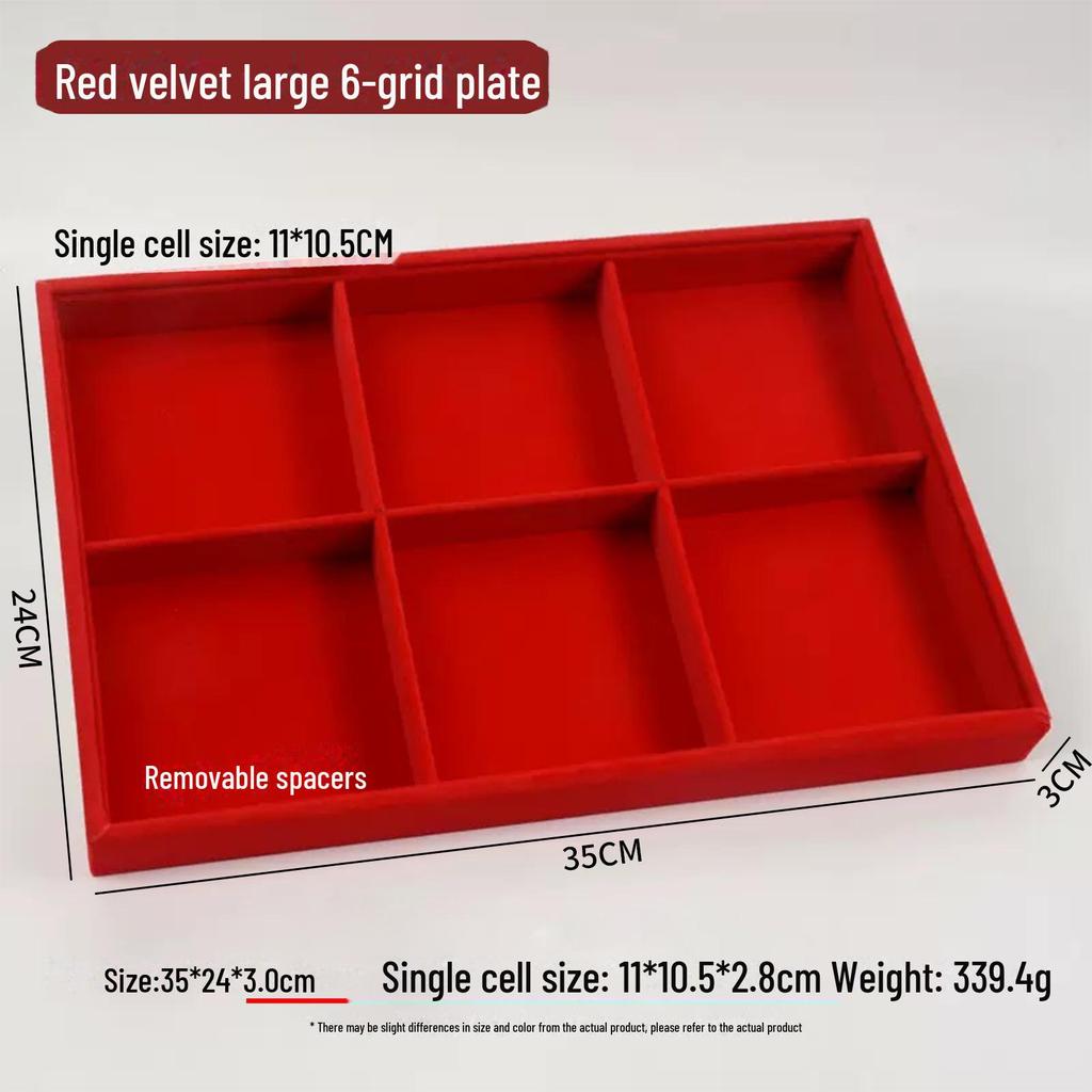Подставка для ювелирных изделий из красного бархата с золотым кольцом для ожерелий, браслетов и подвесок - Бесплатная доставка