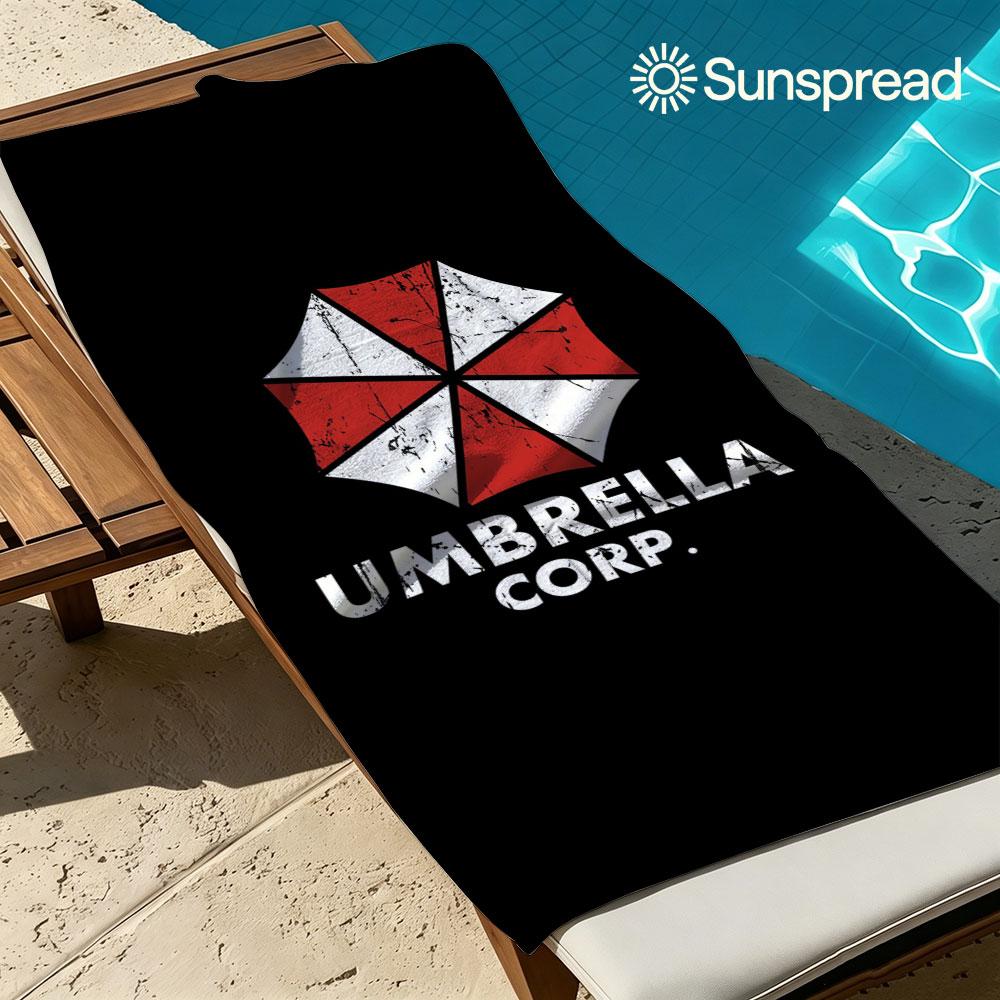 Игровое полотенце E-Evil Umbrella для пляжа, быстросохнущее, дорожное, унисекс, мягкое, удобное, быстросохнущее, портативное, для мужчин, женщин, пляжа