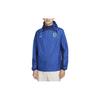Color Block Slim Fit Logo Print Hooded Jacket Men Jackets Blue DN1077-480