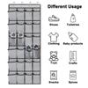 12/24 Pocket Shoes Organizer Rack Hanging Bag Wall Mounted Shoe Holder Hanging Over the Door Behind Closet Organizer Storage Bag
