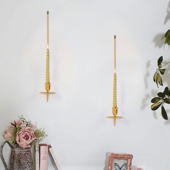 2 шт. металлический подсвечник настенный декор подсвечник современный