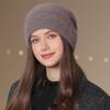 New Women Winter Hat Fashion Pearl Decorate Beanie Hat Warm Winter Cap For Female Casual Streetwear Knitted Hat