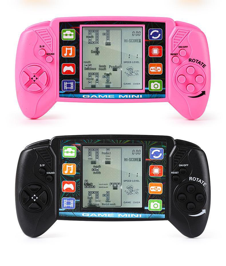 Классическая ностальгическая портативная игровая консоль Tetris с большим экраном - творческая обучающая игрушка для детей