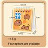2026 Capybara Mini Calendario Tavolo Cute Office Standing Flip Calendar June 2025 - December 2026 Decorativo Studente
