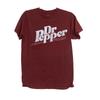 Dr Pepper Логотип Размер S Графическая Футболка Мужская Красная Винтажный Стиль