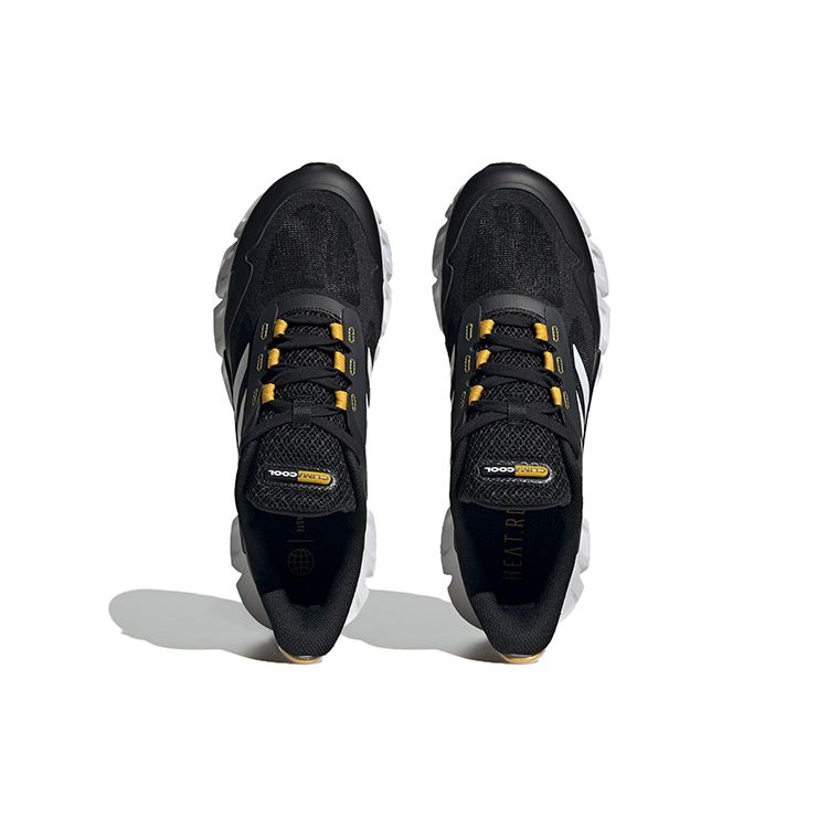 Adidas Climacool Удобные Универсальные Сетчатые Низкие Повседневные Кроссовки для Города и Бега Унисекс Черно-Белые IF0638