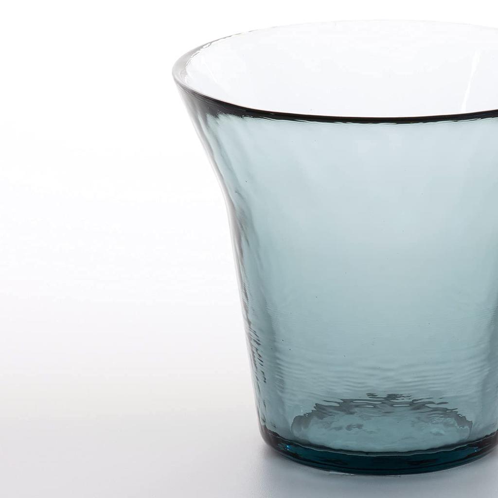 Стакан Wired Beans из стекла Wired Beans на всю жизнь, набор из пары, подарочная коробка, стакан 200 мл (Цугару Видро) (Серо-голубой)