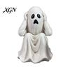 Creative Holiday Collection Figurines Halloween Ghost Figurine, Resin Miniature Chain Ghost, Face-Palm Pumpkin Craft Ornaments for Collections