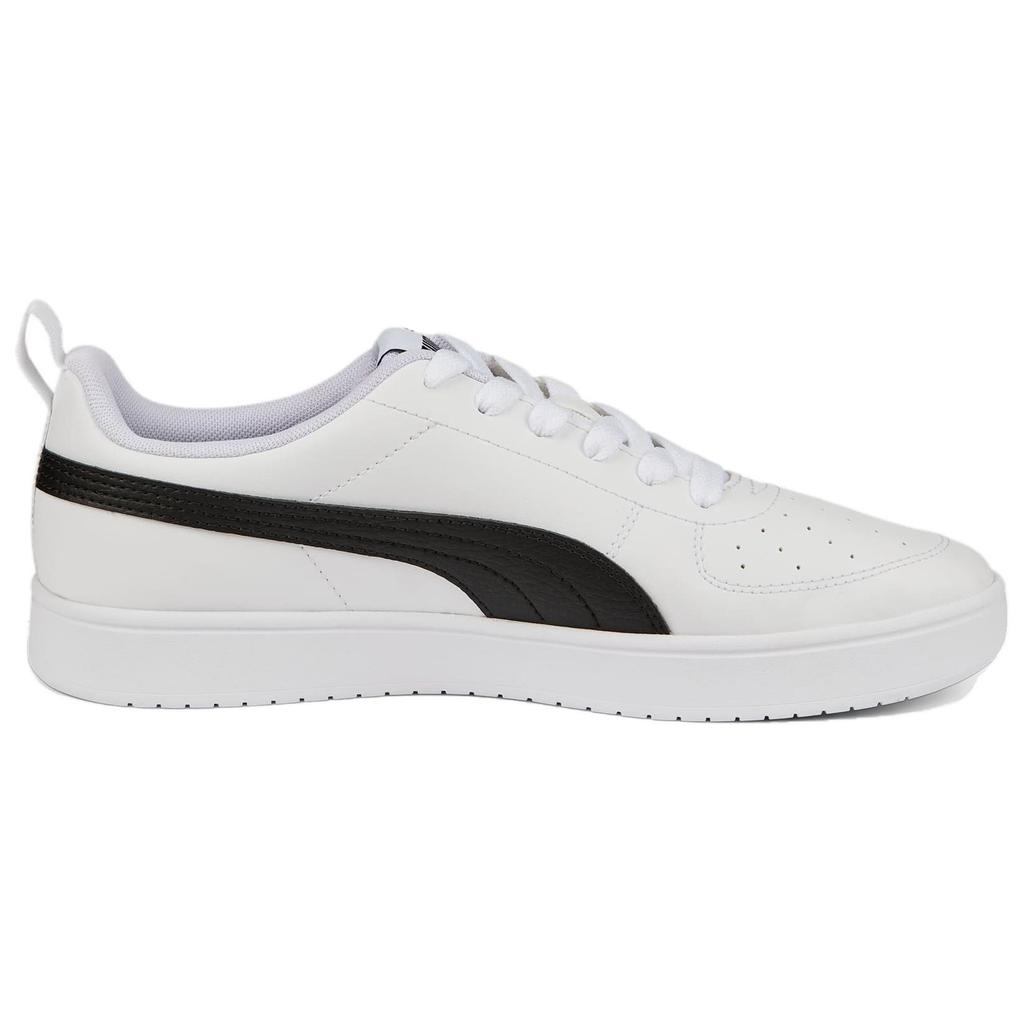 PUMA Ricky Abrasion Resistant Low top Skateboard Shoes Unisex White Black 387607-02