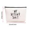 Witchcraft Makeup Bag Halloween Gothic Travel Cosmetic Bag Birthday Gift Witchcraft Lover Tarot Cards for Beginners Witch Coven