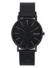 Signatur Leather Strap Black Dial Quartz SKW6902 Men's Watch