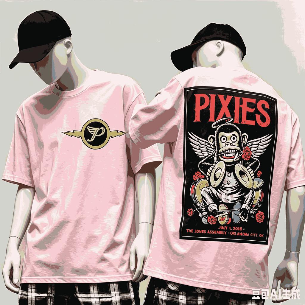 Pixies For Fan Gift Tshirt Unisex Unisex Harajuku Oversized Unisex Short Sleeve Streetwear High Quality Couples Comfortable Classic