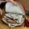 Роскошные мешочки-органайзеры для ювелирных изделий с кисточками, многосекционные тканевые сумки для хранения ожерелий, браслетов, серег, идеально подходят для путешествий