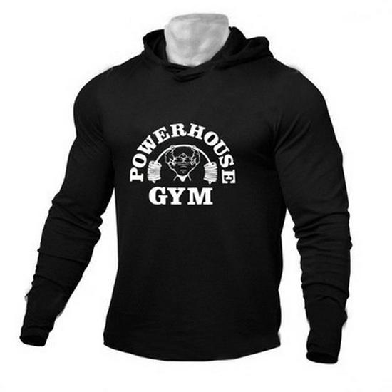 Men's Cross-Border Muscle Fitness Hoodie - Casual Running Cotton Sweatshirt