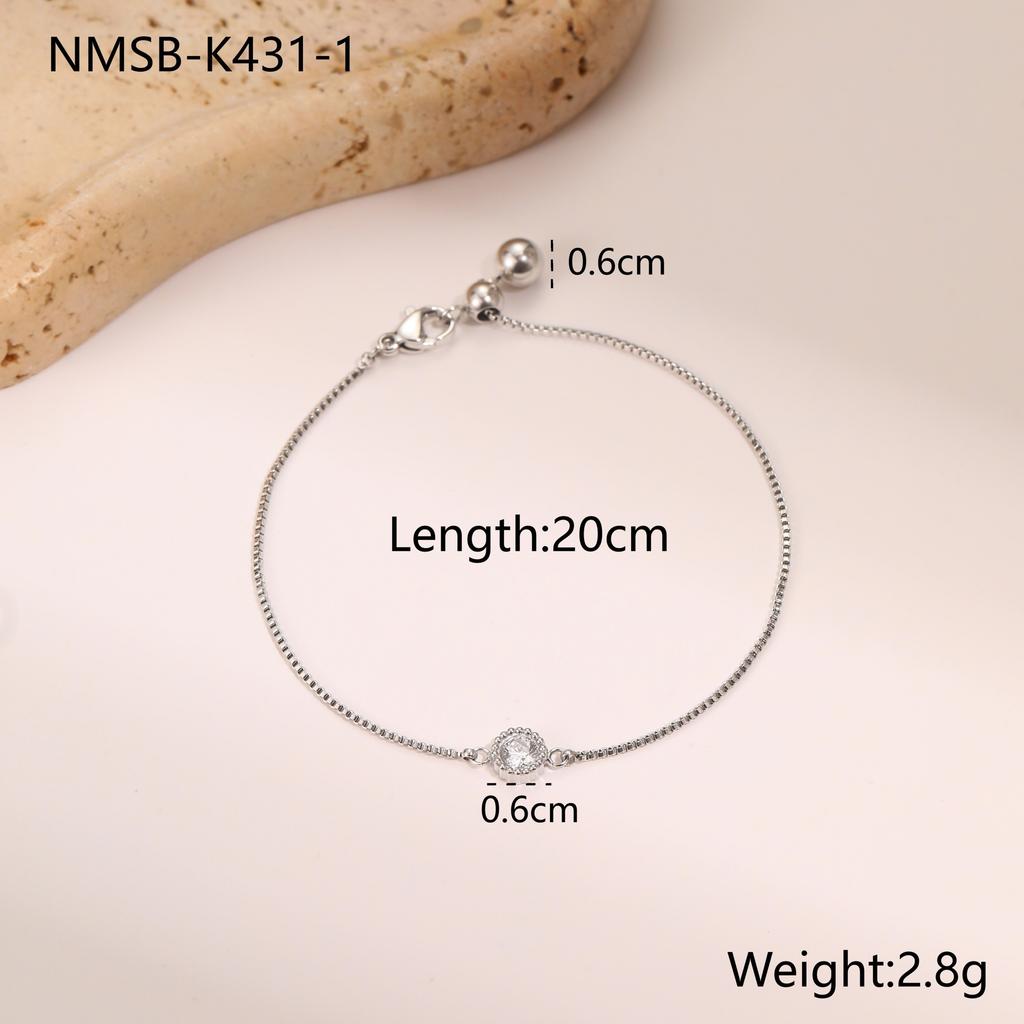 Fashion Versatile Heart Shaped Zircon Bracelet With Round Diamond Accents Elegant Jewelry