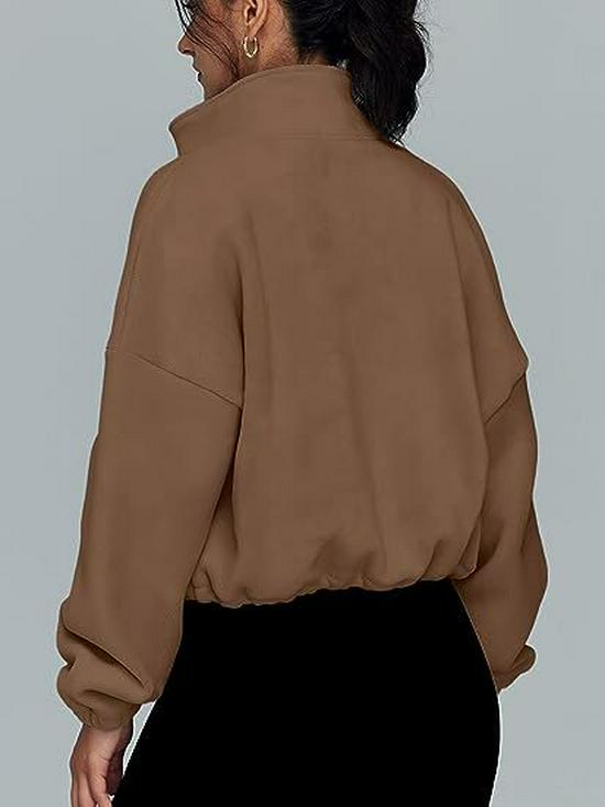 2025 Европейская и американская женская спортивная куртка на флисовой подкладке со стойкой