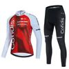 Cycling Suit Men's Long Sleeve Suit Bicycle Quick Drying Breathable Road Bike Cycling Suit