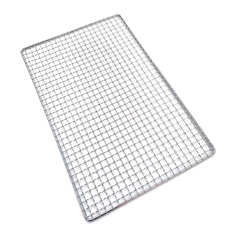 ZISIZ Stainless Steel Rectangular BBQ Grill Net (2 Pack)