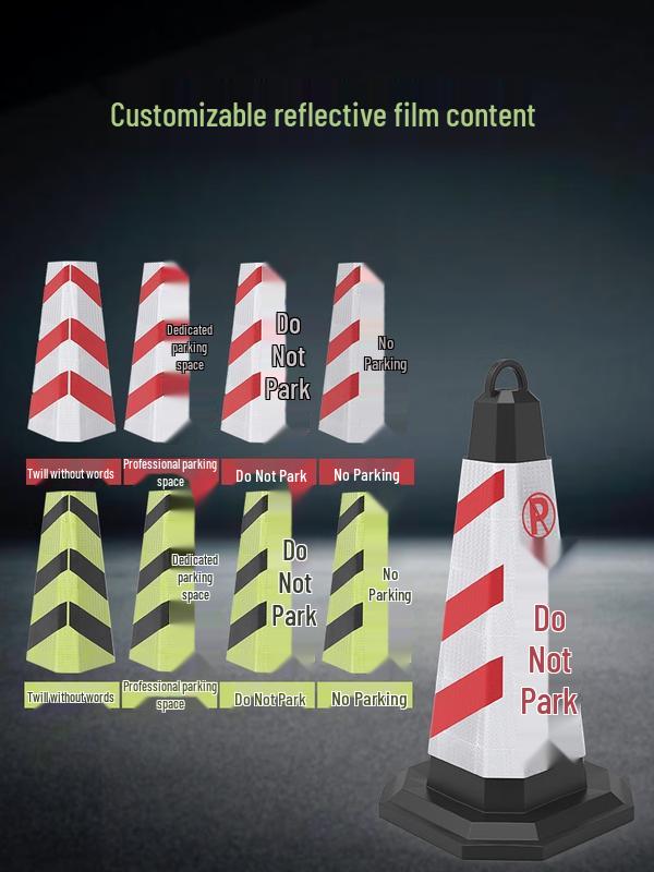 Reflective Plastic Traffic Cone Set