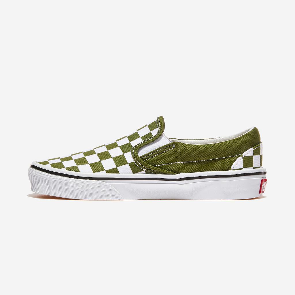 Vans Классические туфли-лодочки - Color Theory Checkerboard Pesto, VN000D03CIB, 1010108461, популярная корейская обувь