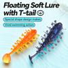 4Pcs/Set Floating TPE Material Lure 6cm 2.3g Soft Fishing Lure  Fishing Accessories