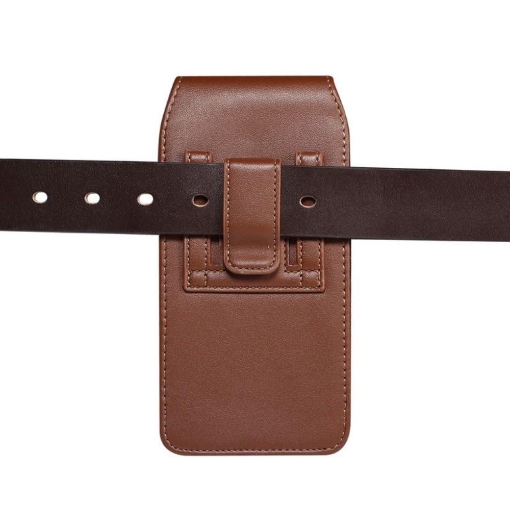 Textured Design PU Leather Belt Clip Case Card Slot Vertical Cover for Smartphones