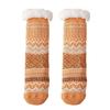 1 пара женских зимних носков из овечьей шерсти, носки для пола, в ретро этническом стиле, осень-зима
