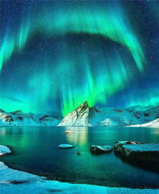 RUOPOTY Frame Picture Diy Painting By Numbers For Adults Green Aurora Landscape Canvas By Numbers For Home Decors Artwork