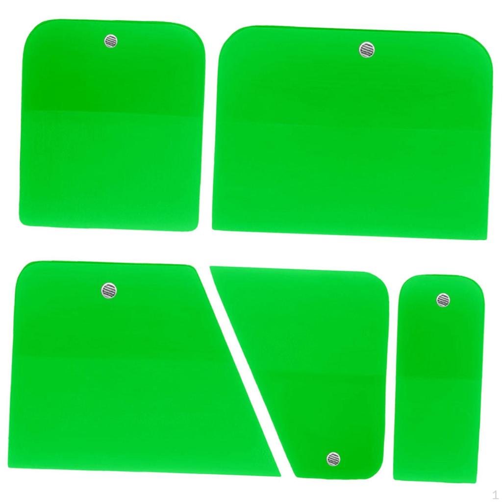 5 Pieces PPF Squeegees Accessories Easy To Use TPU Coating Scrapers for Cars Paint