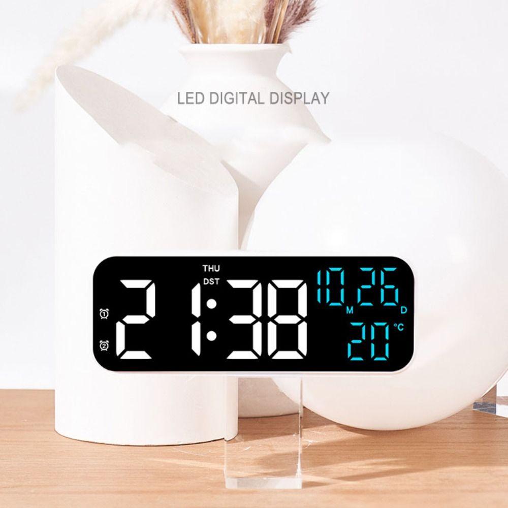 Backlight Electronic Clock Temperature Date Display Table Clock Digital LED Clocks for Bedroom