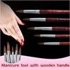 to Outline Nail Polish Pen Acrylic Nail Art Brush Flower Drawing Pen Sable Hair Nail Painting Brush