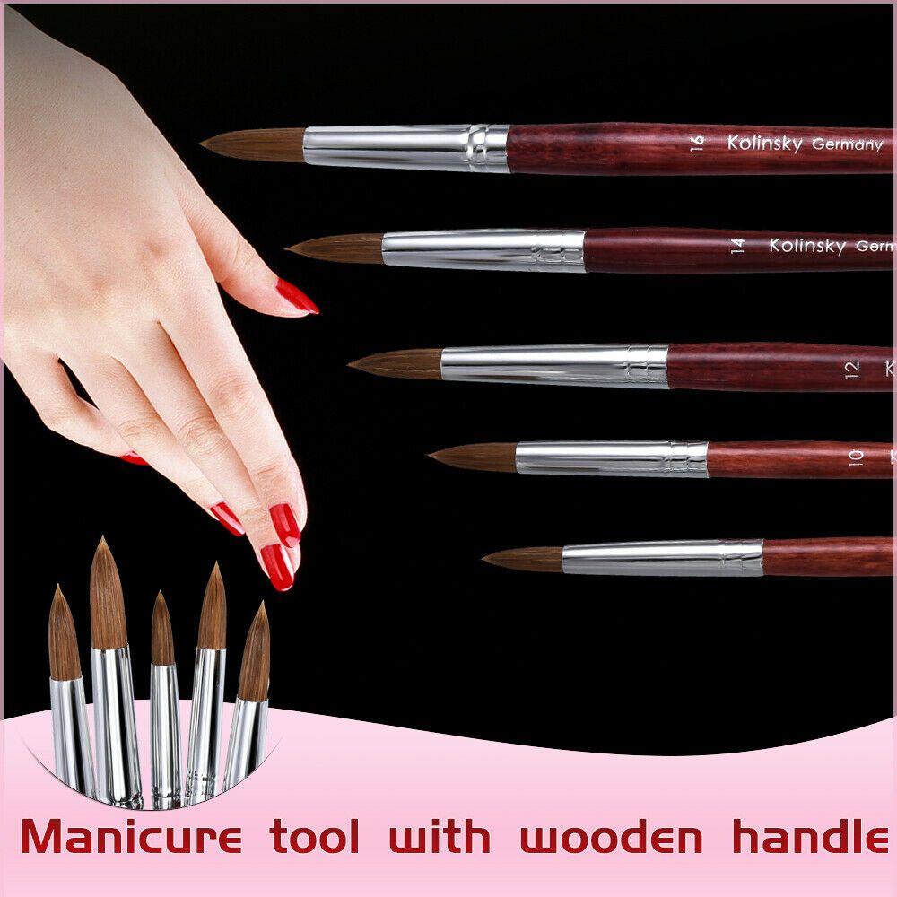 to Outline Nail Polish Pen Acrylic Nail Art Brush Flower Drawing Pen Sable Hair Nail Painting Brush