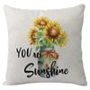 Pillow Cover Nordic Ins Pillow Summer Yellow Lemon Square Print Pillow Cover Cushion