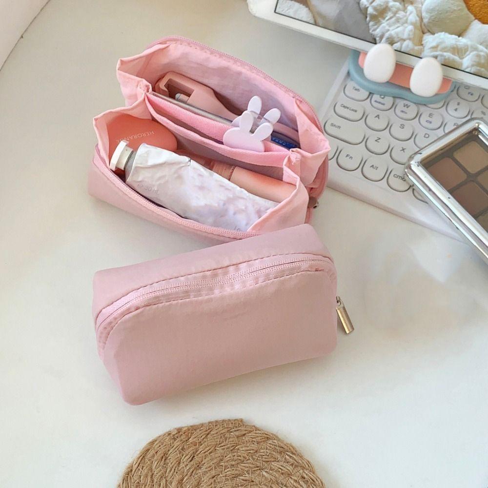 Printed Polka Dot Cosmetic Bag Mint Green Makeup Organizer Earphone Storage Bag Home Storage