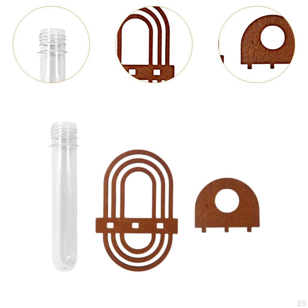 Ваза, настенное крепление, деревянная полка, простая установка, держатель для черенков, контейнер для растений, пробирка,