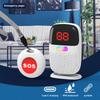Wireless Doorbell Pager System 1 Receiver 1 Transmitter With Push Button, Pure Music Voice Broadcast Guest Call Bell