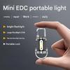 Ultra-Bright 1200 Lumens Mini USB Rechargeable LED Flashlight Keychain Portable Waterproof Camping Pocket Lamp for Outdoor
