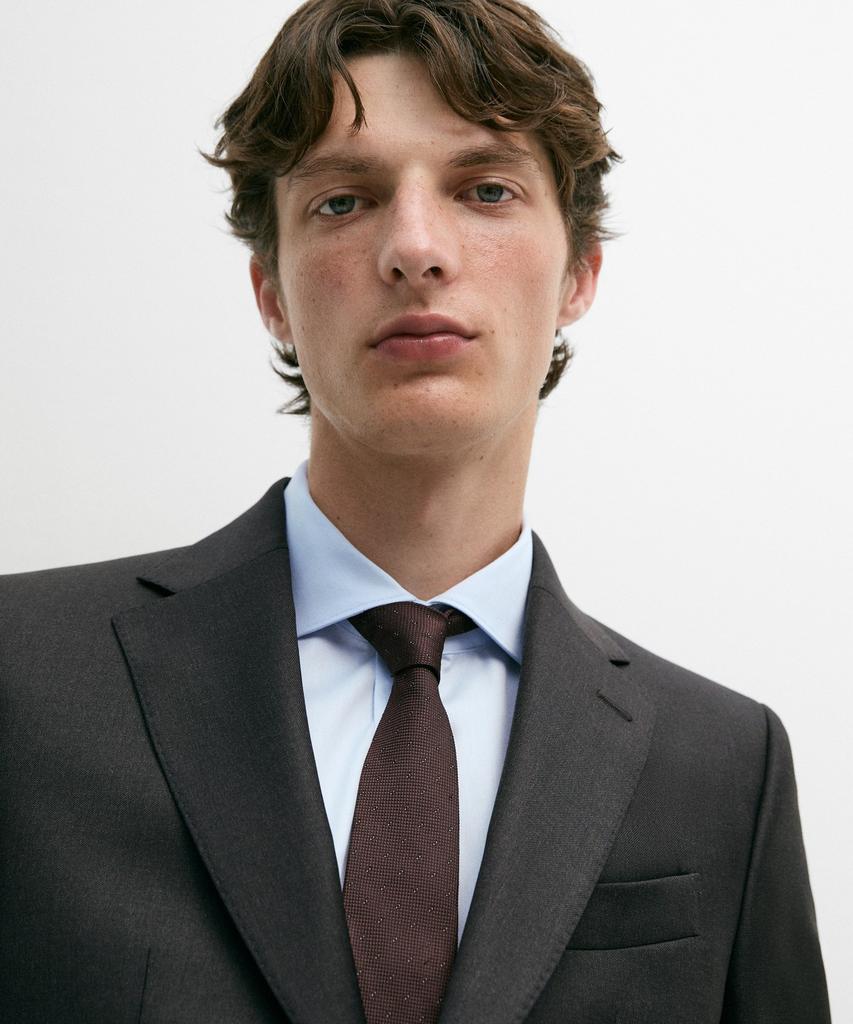 Massimo Dutti 100% Cool Wool Suit Blazer