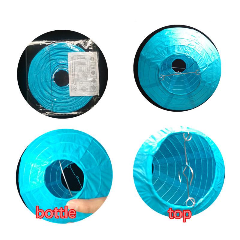 Круглый белый бумажный фонарик 10 дюймов, красный фонарик для Праздника середины осени и свадебного украшения