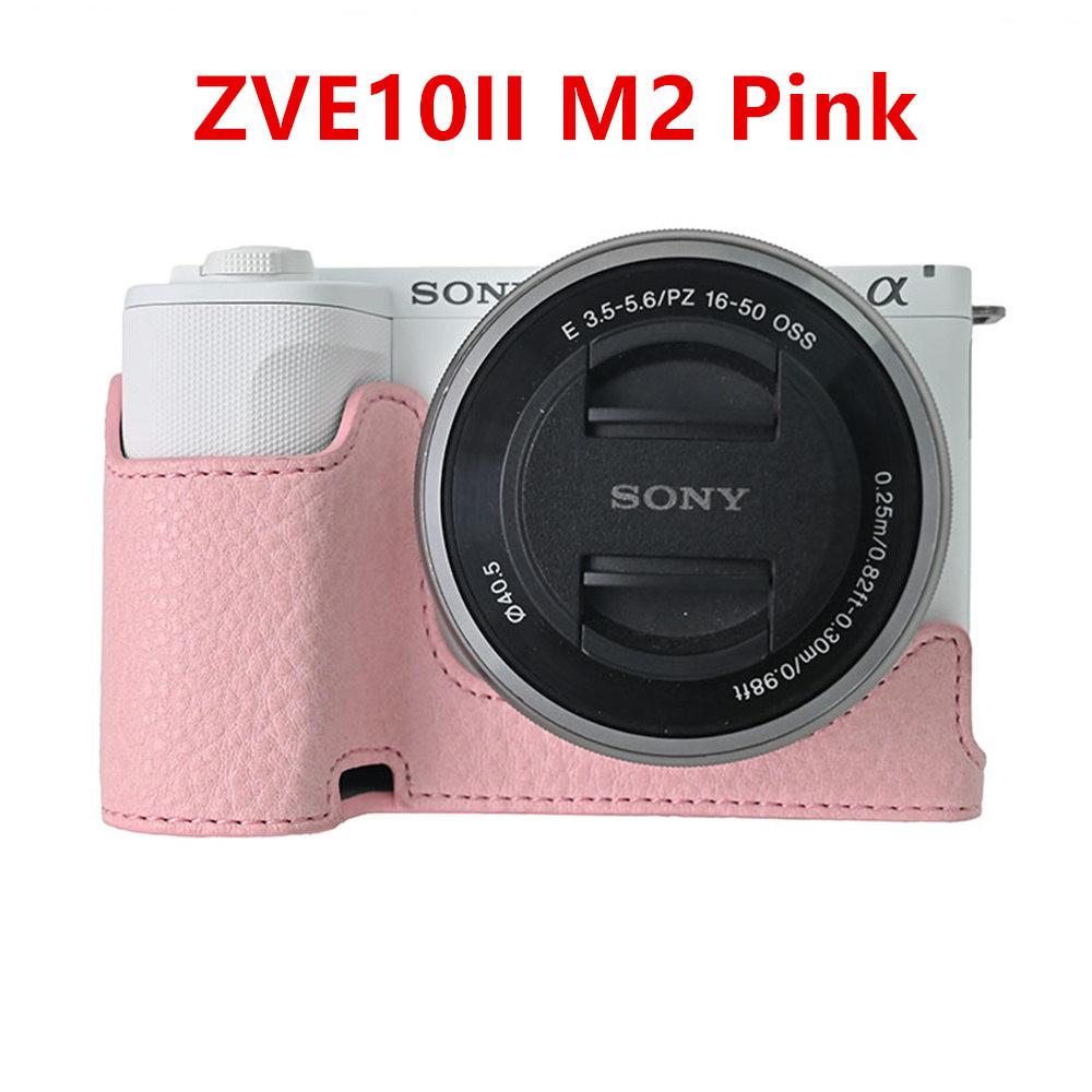 Получехол для камеры для Sony A6700 A6400 A6300 A6100 A6000 ZVE10 ZVE10II ZVE10M2 A7R5 A7CII A7C2 Крышка с открывающимся дном Искусственная кожа