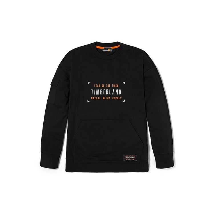 Timberland Толстовка с камуфляжным узором Tiger Year Series, мужская толстовка, черная A27FR-001