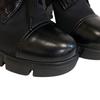PRADA short boots lace up Triangle logo Re-Nylon Nylon boots black Nylon Women Used